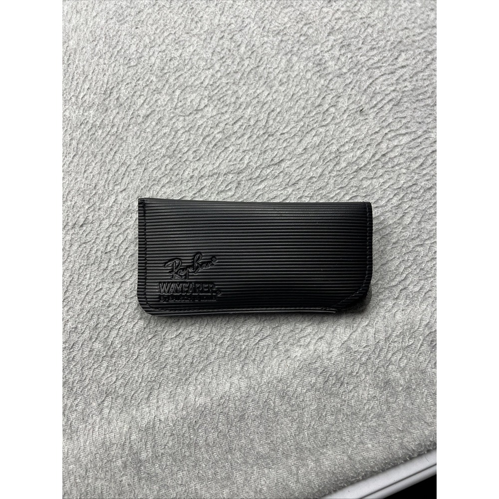 VTG Ray-Ban Wayfarer Soft Slip Case ONLY Black Ribbed Bausch & Lomb Accessory
